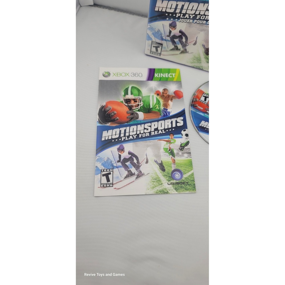 MotionSports Play For Real (Microsoft Xbox 360 2010) CIB Complete Tested Working - Picture 2 of 7